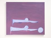 <p>Rosalind Nashashibi, <em>Thought Shape Love and Violence</em>, 2016, oil on canvas, 90 x 105 x 4 cm</p>
