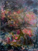 <p>Rebekka Steiger, <em>untitled</em>, 2023, acrylic ink and oil on canvas, 150 x 110 cm</p>
