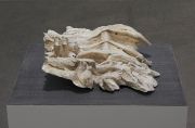 <p>Julia Steiner, <em>fossil I</em>, 2015, plaster of paris, laquer, approx 13 x 42 x 39 cm</p>

