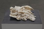 <p>Julia Steiner, <em>fossil I</em>, 2015, plaster of paris, laquer, approx 13 x 42 x 39 cm</p>
