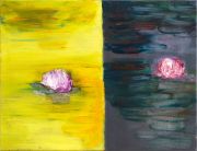 <p>Rosalind Nashashibi, <em>Lilies</em>, 2025 , oil on linen, 50 x 60 cm</p>
