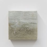 <p>Michel Comte,&nbsp;<em>Erosion</em>,&nbsp;2018, porcelain, rock salt, rock flour and mineral pigments, 33 x 33 x 10 cm</p>
