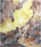 <p isrender="true">尤莉亚&middot;斯坦纳，<em>untitled</em>，2013 - 2017，玻璃纸上油画，149.5 x 133 cm (带框)</p>
