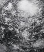 <p>Julia Steiner, <em>circular flight IV</em>, 2020, gouache on paper, 240 x 202 cm</p>
