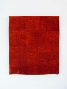 <p>Wiedemann/Mettler, <em>STAR FLAKES 2</em>, 2012, javelle water on velvet upholstered, 65 x 75 x 8 cm</p>
