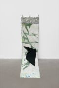 <p>Miao Miao, <em>No Name For Now</em>, 2025, rice&nbsp;paper,&nbsp;acrylic,&nbsp;colored&nbsp;pencil,&nbsp;fabric&nbsp;cotton&nbsp;thread,&nbsp;watercolor, 121 x 28 cm</p>
