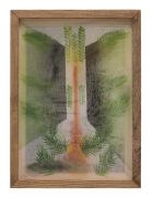 <p>L&ecirc;na B&ugrave;i, <em>Biological impulses no. 1</em>, 2024, ink and watercolor painting on silk, inkjet pigment print on archival paper, 38 x 28 x 6.5 cm (framed)</p>
