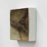 <p>Michel Comte,&nbsp;<em>Erosion</em>,&nbsp;2018, porcelain, rock salt, rock flour and mineral pigments, 33 x 33 x 10 cm</p>
