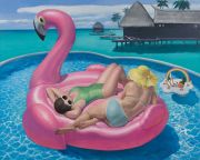 <p>Wang Xingwei, <em>Maldives</em>, 2021, oil on canvas, 240 x 300 cm</p>
