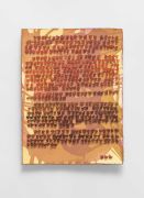 <p>张雪瑞，<em>20240722 &middot; 手书，</em>2024，手工纸上水彩、布、大头针，38 x 29 cm</p>
