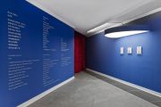 <p isrender="true">Cheng Ran, <em>Three Youngsters</em>, 2013, mixed media installation (1970s portrait drawings, acrylic frame, lighting construction, wall writings), lighting construction: 21 x 220 x 114 cm; drawings: 35 x 28 cm, 29 x 30 cm, 35 x 28 cm, (framed); wall writings: size variable</p>

