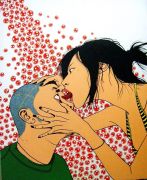 <p isrender="true">陈飞，<em isrender="true">沙眼</em>， 2006，亚麻布、丙烯，110 x 90 cm</p>
