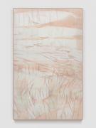 <p>Mirko Baselgia, <em>landscape</em>, 2022,&nbsp;handwoven linen from the Tessanda Val M&uuml;stair, larch wood, mineral pigments,&nbsp;178 x 110 x 2.2 cm, photo by Stefan Altenburger</p>
