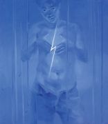 <p isrender="true">谢南星，<em isrender="true">十个自扮像(No. 7)</em>，1997，布面油画，150 x 130 cm</p>
