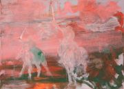 <p>Rebekka Steiger, <em>Riders on the Storm</em>, 2017, oil and tempera on canvas, 170 x 240 cm</p>
