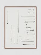 <p style="text-align:center">Mirko Baselgia, <em>It rains and grows - regulator</em>, 2021, Coprinus Comatus ink on paper, 44 x 33 cm; 47.5 x 36.5 cm (framed); photo by Stefan Altenburger</p>
