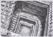 <p>Meng Huang,&nbsp;<em isrender="true">Staircase 4</em>,&nbsp;2007, charcoal on paper, 77 x 109 cm</p>
