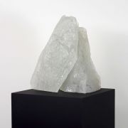 <p>Michel Comte, <em>Untitled (Clear Murano Glass, Mountain 1)</em>,&nbsp;2017, 2/2, hand crafted murano glass, granite dust, 40 x 29 x 20 cm, edition of 2 + I AP</p>
