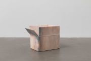 <p>Hu Qingyan, <em>The World of Silence VII</em>, 2022, yellow marble, 39 x 51 x 32 cm</p>
