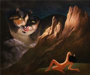 <p>Yan Bingqing,&nbsp;<em>猫域,&nbsp;</em>2017, tempera on board, 25 x 30 cm</p>
