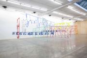 <p>Marion Baruch, <em>Endless going trying to say</em>, 2020, various fabrics, metal, dimensions variable (site-specific)</p>
