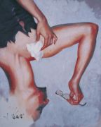<p isrender="true">谢南星，<em isrender="true">自画像</em>，2011，布面油画，100 x 80 cm</p>
