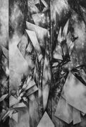<p>尤莉娅&middot;斯坦纳，<em>Space Fiction III</em>，2013，纸上水粉，222 x 150 cm</p>
