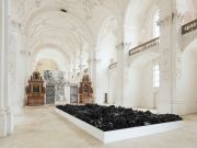 <p><em>here and where</em>, site-specific installation, Abbatiale de Bellelay, Switzerland, 4.6.-11.9.2016, photo by Serge Hasenb&ouml;hler</p>
