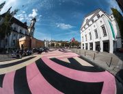 <p>Lang/Baumann, <em>Street Painting #9</em>, 2017, road signalling colour, 20 x 53 m, installation view, Theaterplatz, Lucerne, Switzerland</p>
