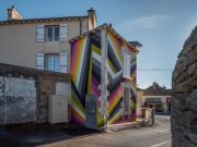 <p>Lang/Baumann, <em>Beautiful House #</em>2, 2017, wall painting, 16.5 x 8 m, permanent work, installation view, Le Confort Moderne, Poitiers, France</p>
