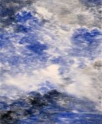 <p>尤莉亚&middot;斯坦纳，<em>into the blue</em> <em>I</em>，2022，硬纸板上水粉，109 x 90 cm</p>
