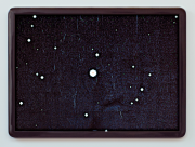 <p>Wiedemann/Mettler, <em>Star Trek 2</em>, 2009, pearlier beads, partly fluorescent, wooden frame with multi-layer vanish, 93.5 x 126.5 cm</p>
