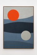 <p>Antonio Ballester Moreno, <em>Orange Blue,</em> 2025, acrylic on jute, 162 x 114 cm, 166 x 118 cm (framed)</p>
