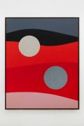 <p>Antonio Ballester Moreno, <em>Red Black Blue,</em> 2024, acrylic on jute, 200 x 158 cm</p>
