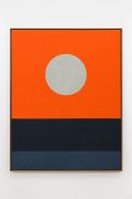 <p>安东尼奥&middot;巴莱斯特&middot;莫雷诺，<em>Orange Blue</em> <em>#2</em>，2024，黄麻布上丙烯，146 x 114 cm，150 x 118 cm (带框)</p>
