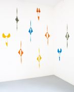 <p>Marion Baruch, <em>Fiori</em>,&nbsp;2019, satin, various sizes between 22 x 107 and 62 x 33 cm; available in site-specific groups of minimum 7 pcs.</p>
