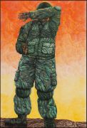<p>陈思新，<em>士兵</em>，2024，纸本彩铅，170 &times; 115.5 cm (绘画)；170.5 &times; 116 cm (带框)</p>
