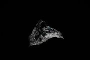 <p>Michel Comte, <em>Requiem&nbsp;</em>(still),&nbsp;2017, mountain in black granite, wooden cube, HD video projection, 3D mapping, stereo 19 minutes looped, 188 x 150 x 150 cm</p>
