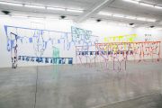 <p>Marion Baruch, <em>Endless going trying to say</em>, 2020, various fabrics, metal, dimensions variable (site-specific)</p>
