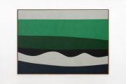<p>Antonio Ballester Moreno, <em>Green Blue,</em> 2025, acrylic on jute, 114 x 162 cm, 118 x 166 cm (framed)</p>
