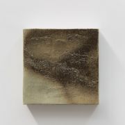 <p>Michel Comte,&nbsp;<em>Erosion</em>,&nbsp;2018, porcelain, rock salt, rock flour and mineral pigments, 33 x 33 x 10 cm</p>
