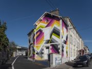 <p>Lang/Baumann, <em>Beautiful House #</em>2, 2017, wall painting, 16.5 x 8 m, permanent work, installation view, Le Confort Moderne, Poitiers, France</p>
