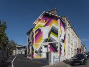 <p>Lang/Baumann, <em>Beautiful House #</em>2, 2017, wall painting, 16.5 x 8 m, permanent work, installation view, Le Confort Moderne, Poitiers, France</p>
