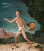 <p>Yan Bingqing,&nbsp;<em>少年,&nbsp;</em>2019, tempera on board, 50 x 43 cm</p>
