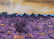 <p>Rebekka Steiger,&nbsp;<em>ancient evening [for Vallotton],</em> 2025, tempera and acrylic ink on canvas, 145 x 200 cm</p>
