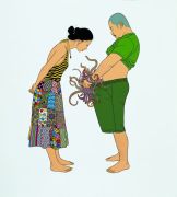 <p isrender="true">陈飞，<em isrender="true">名画</em>，2008，亚麻布、丙烯，200 x 180 cm</p>
