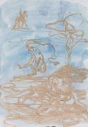 <p>Rebekka Steiger, <em>untitled</em>, 2018, gouache and pastel on paper, 39 x 27 cm</p>
