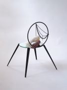 <p>Loredana Sperini,&nbsp;<em>Untitled,</em> 2026, metal, mirror, cement, cast ceramic and pigments, 80 x 62 x 62 cm</p>
