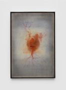 <p>L&ecirc;na B&ugrave;i, <em>Electrical impulses no. 1</em>, 2024, ink and watercolor painting on silk and archival paper, 122 x 82 x 6 cm (framed)</p>
