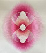 <p>Tanya Goel, <em>All Day Magenta Primula</em>, 2022<br />
Gouache and mineral pigments on Arches paper<br />
46 x 38 cm</p>
